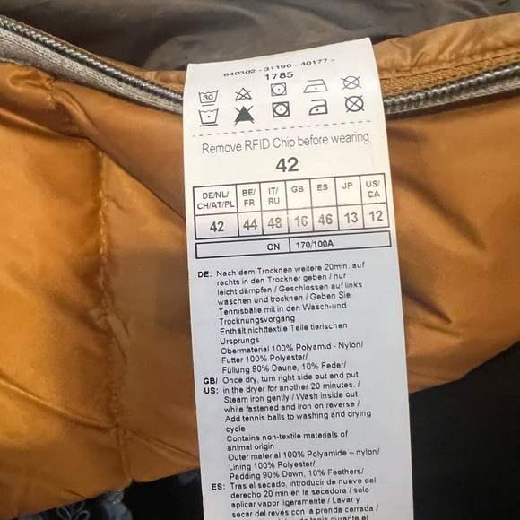 Gerry Weber Collection Down Feather Quilted Puffer Vest 12 Water Repellent - Picture 5 of 9